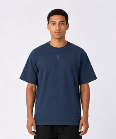 Plain T-shirt with zigzag logo - Gray
