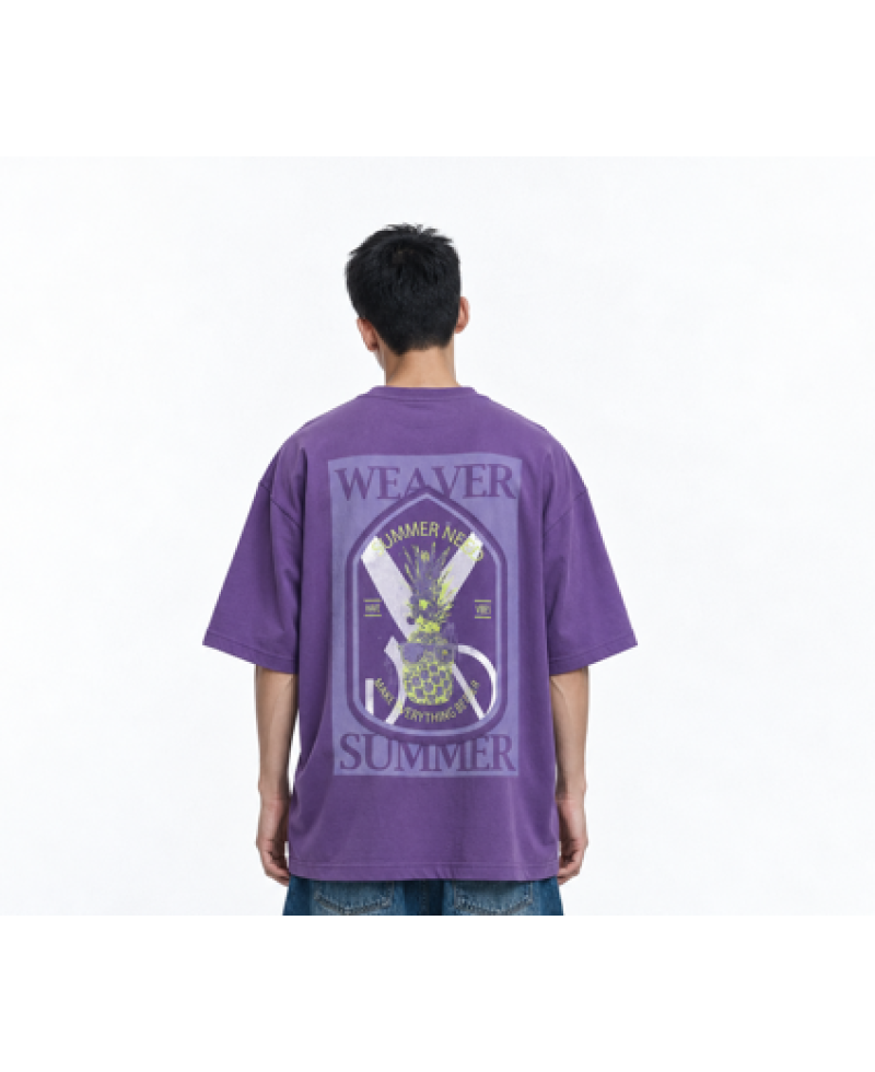 Need summer oversized T-shirt - Purple