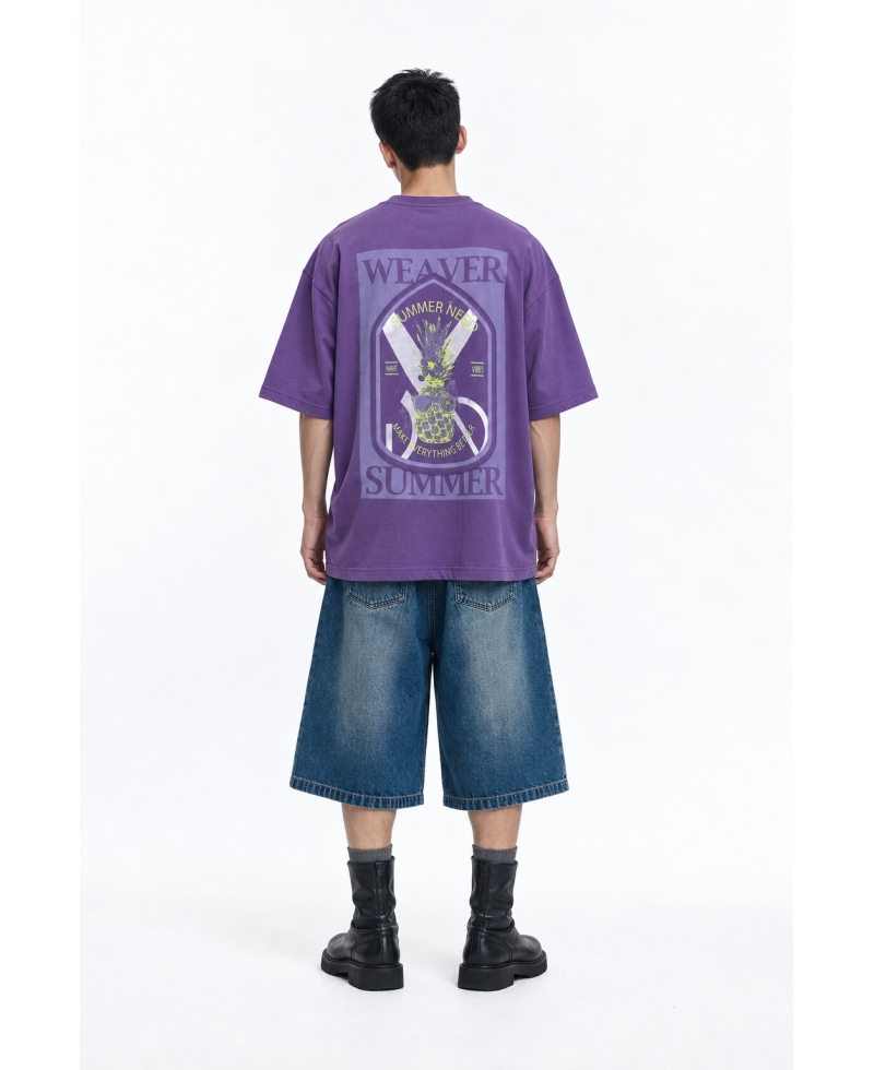 Need summer oversized T-shirt - Purple