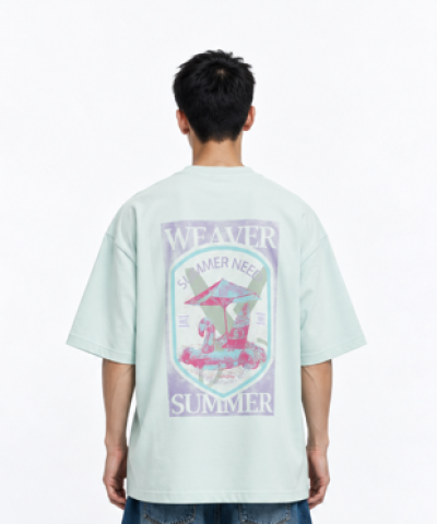 Need summer oversized T-shirt - Light Green Need summer oversized T-shirt - Light Green