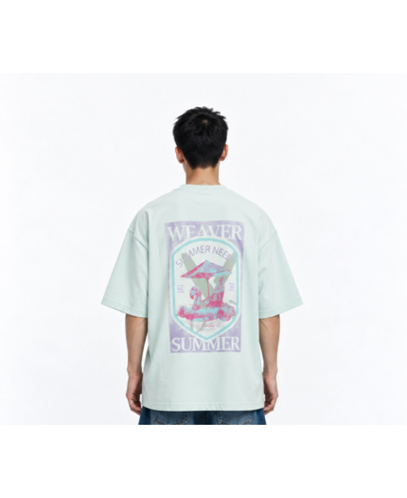 Need summer oversized T-shirt - Light Green