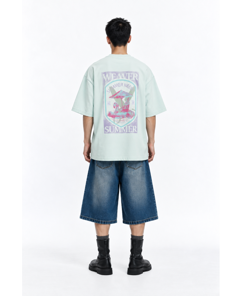 Need summer oversized T-shirt - Light Green