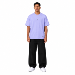 Plain T-shirt with zigzag logo - Light Purple