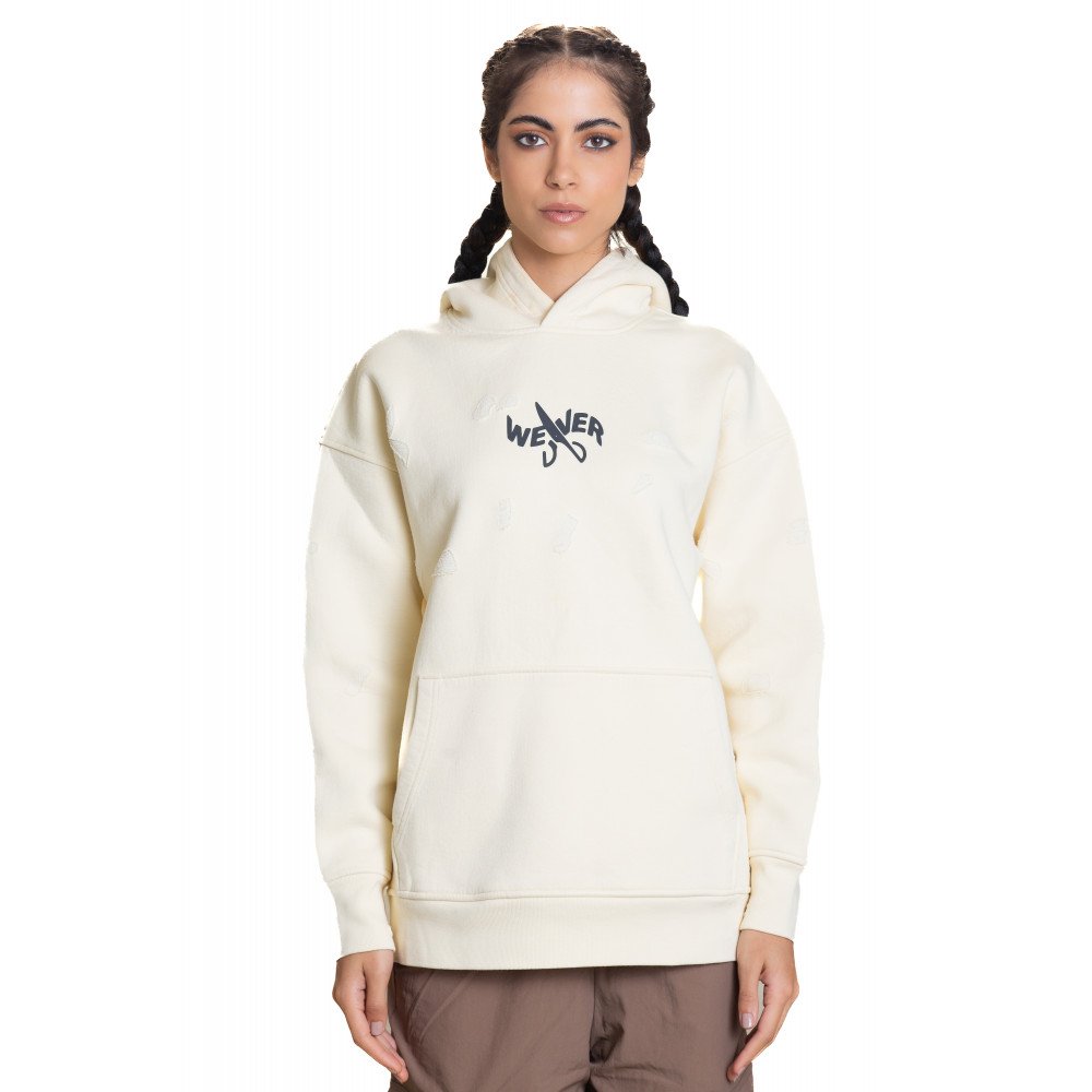 Slotted hoodie - Creamy 06