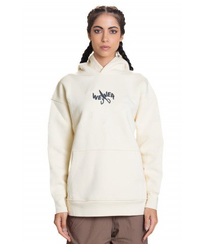 Slotted hoodie - Creamy 06