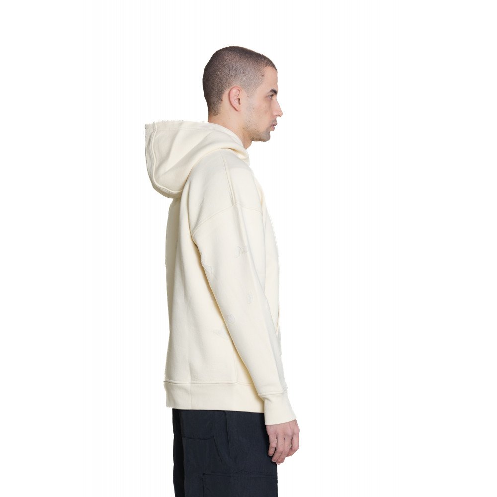 Slotted hoodie - Creamy 06
