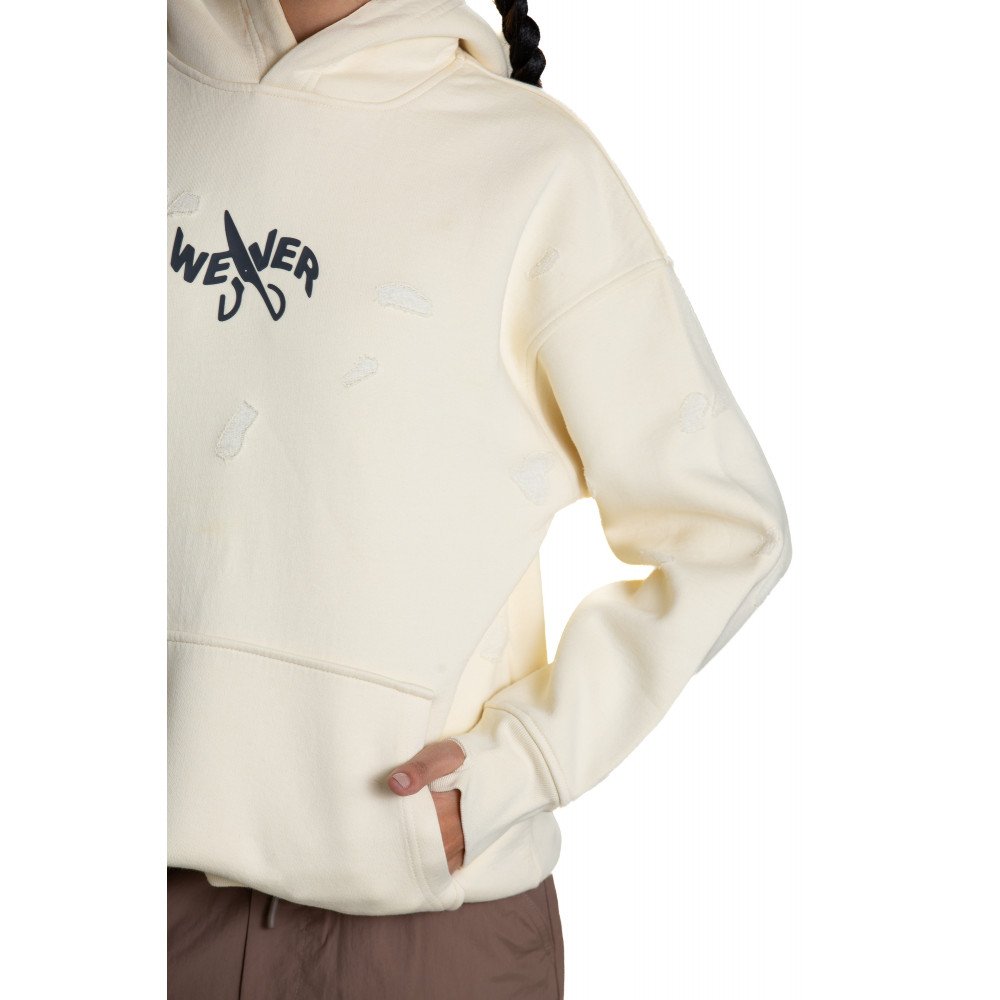 Slotted hoodie - Creamy 06