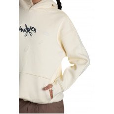 Slotted hoodie - Creamy 06