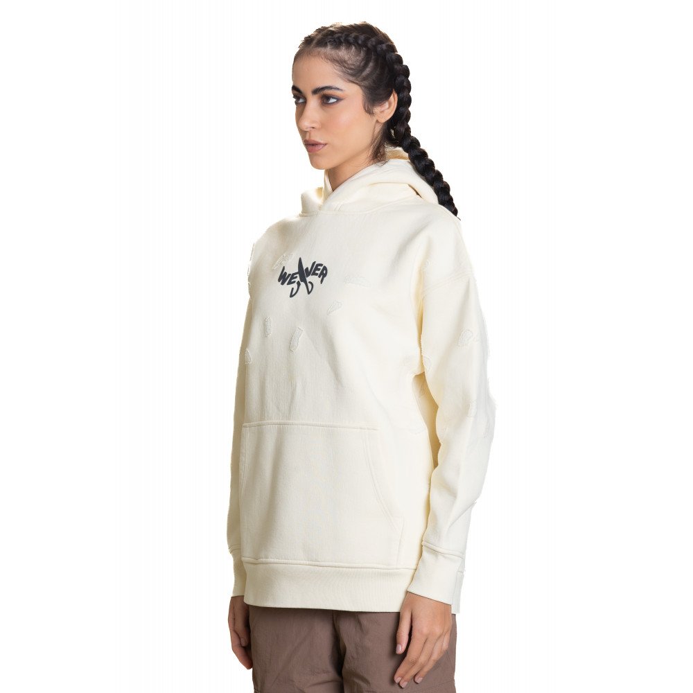 Slotted hoodie - Creamy 06