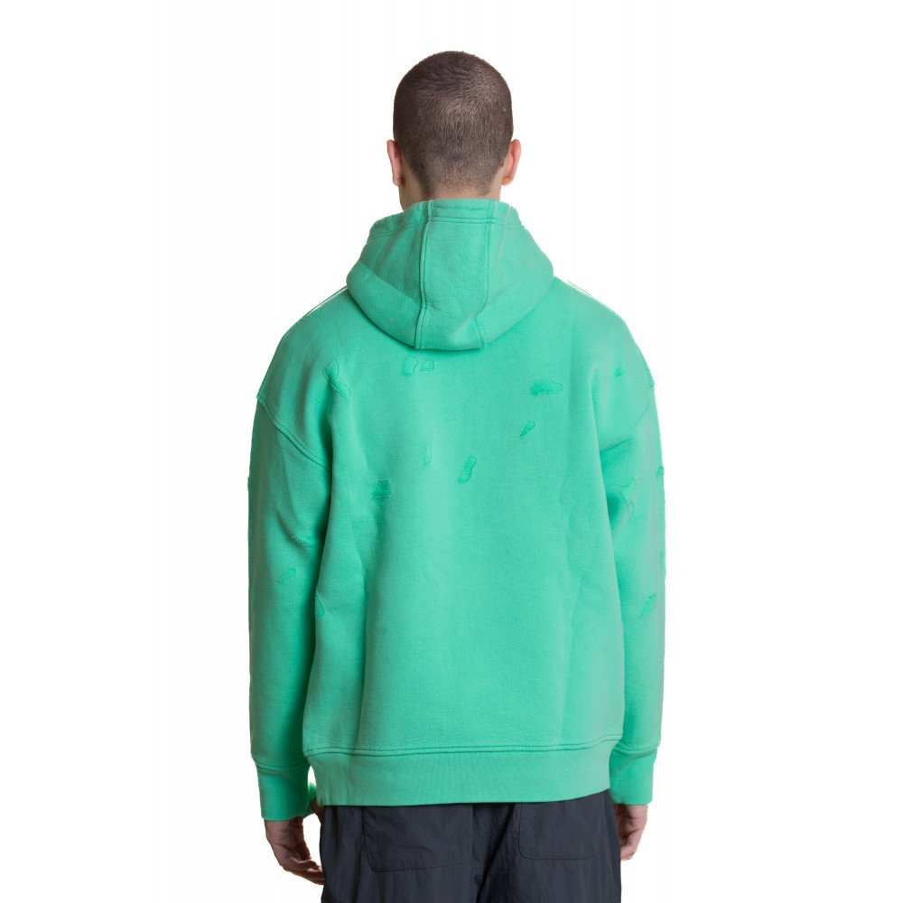Slotted hoodie - Light green 09