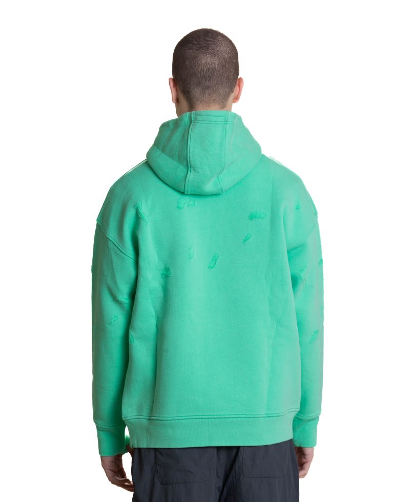 Slotted hoodie - Light green 09