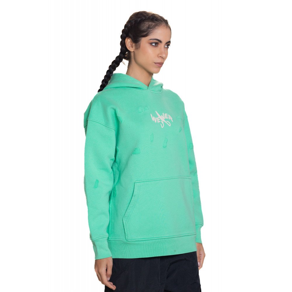 Slotted hoodie - Light green 09