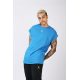 Short Sleeve Over Sized T-shirt - Blue/Yellow