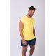 Short Sleeve Over Sized T-shirt - Yellow / Black