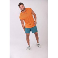 Short Sleeve Over Sized T-shirt - Orange