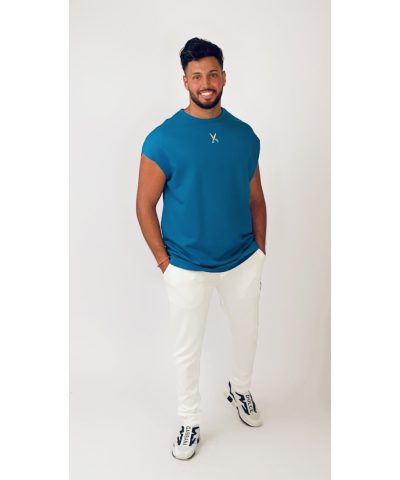 Short Sleeve Over Sized T-shirt - Petrol blue Short Sleeve Over Sized T-shirt - Petrol blue