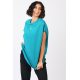 Short Sleeve Over Sized T-shirt - Petrol blue