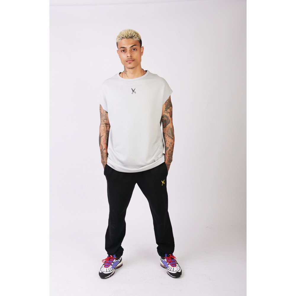 Short Sleeve Over Sized T-shirt - Grey