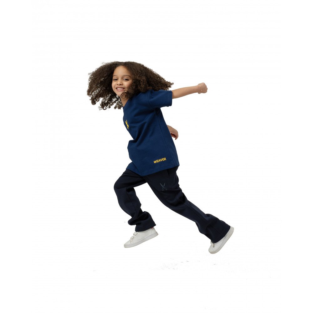 Kids Pants zigzag logo - Black