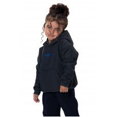 Kids Snowy Hoodie - Gray