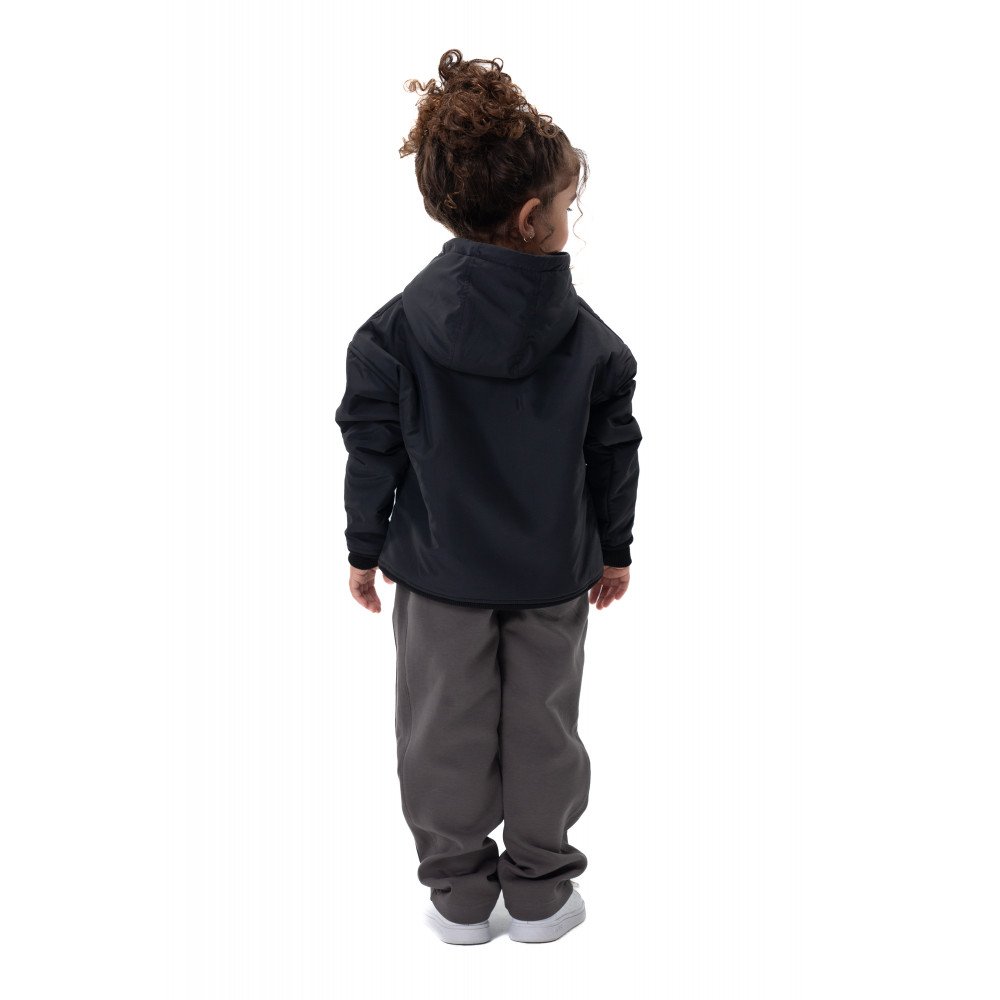 Kids Snowy Hoodie - Black