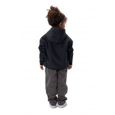Kids Snowy Hoodie - Black