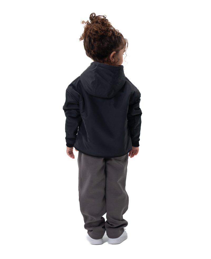 Kids Snowy Hoodie - Black
