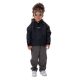 Kids Snowy Hoodie - Black