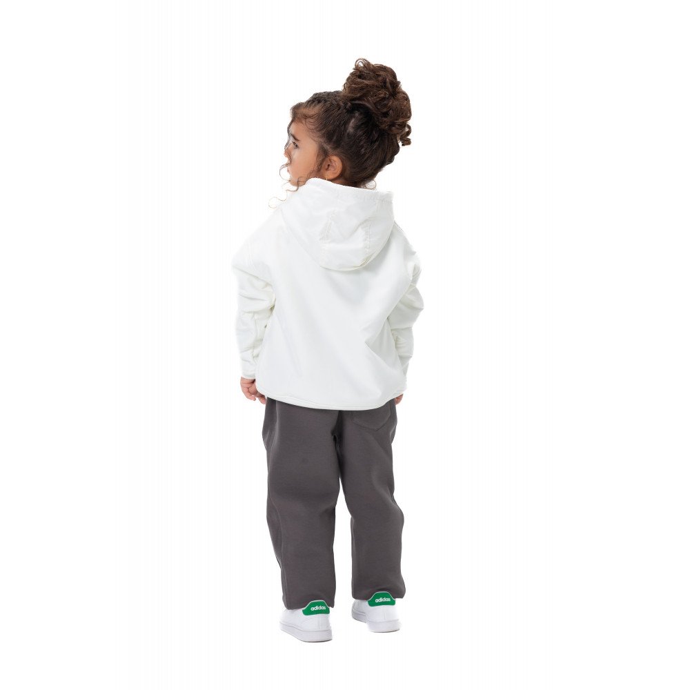 Kids Snowy Hoodie - Off white