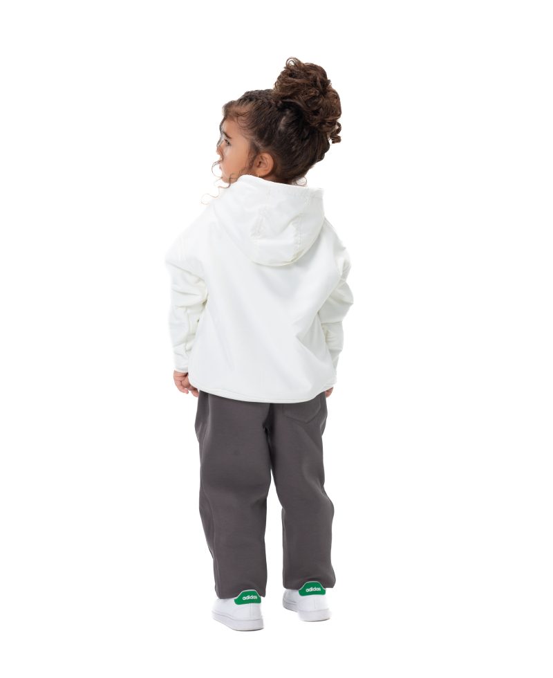 Kids Snowy Hoodie - Off white