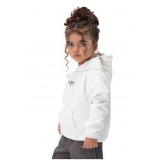 Kids Snowy Hoodie - Off white