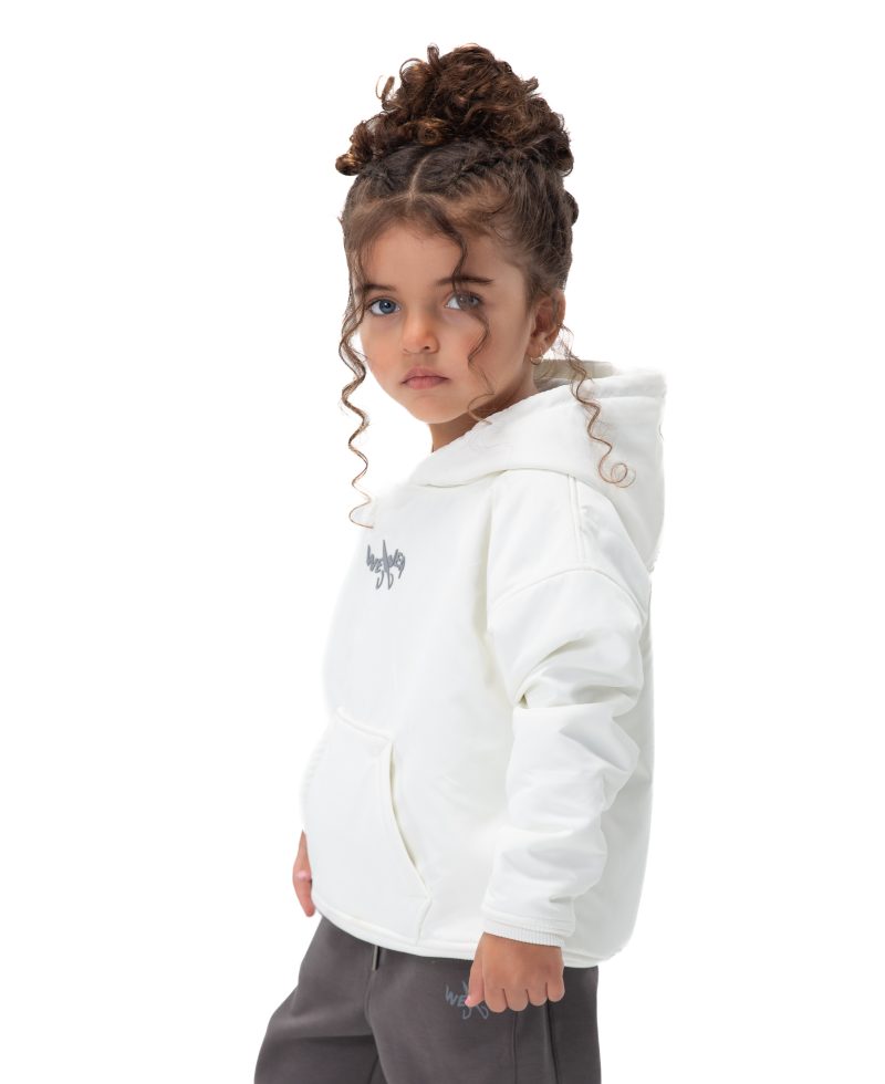 Kids Snowy Hoodie - Off white