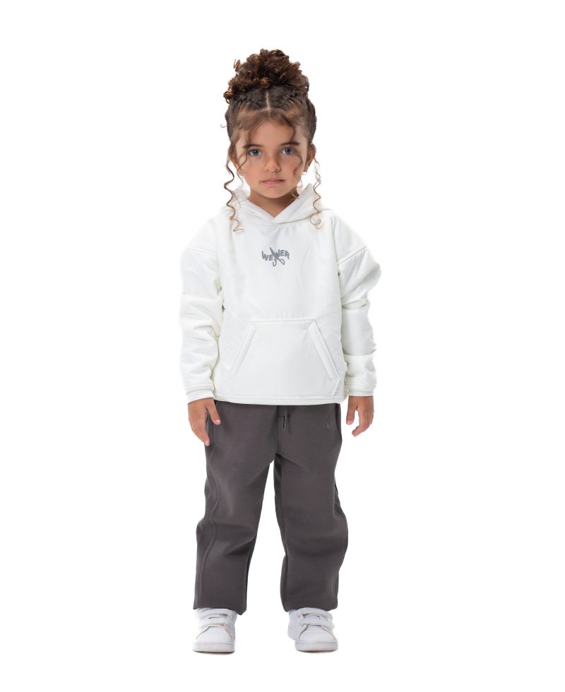 Kids Snowy Hoodie - Off white