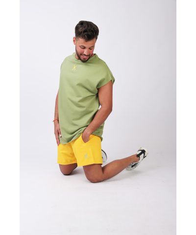 Short Sleeve Over Sized T-shirt - Green