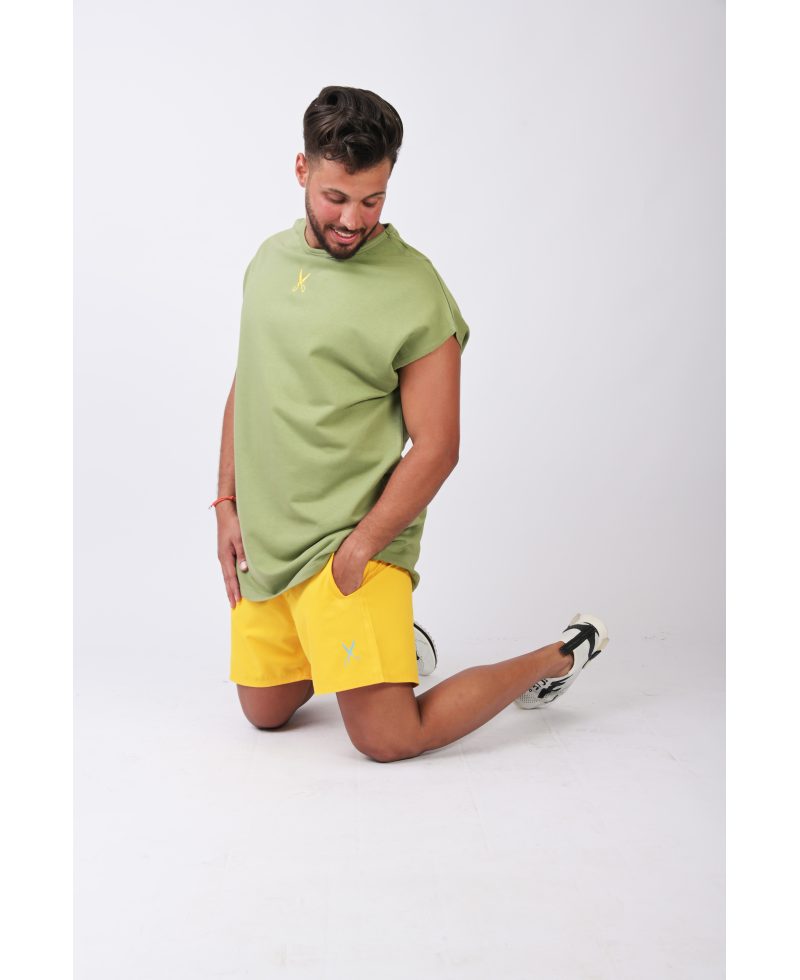 Short Sleeve Over Sized T-shirt - Green