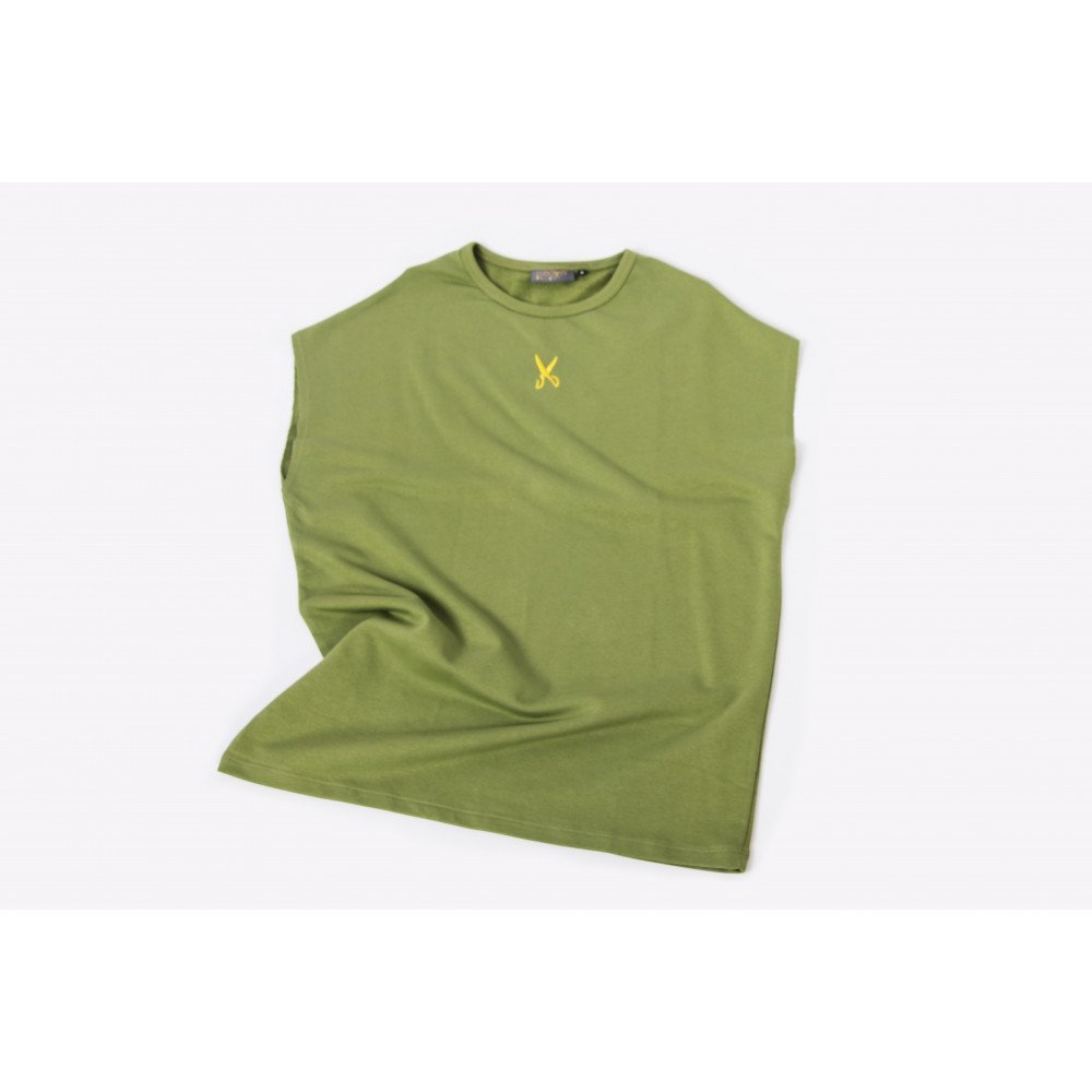 Short Sleeve Over Sized T-shirt - Green