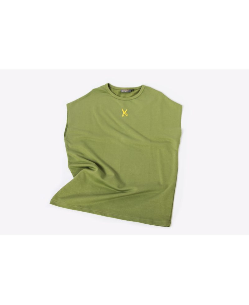 Short Sleeve Over Sized T-shirt - Green