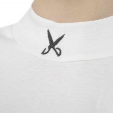 Unisex Turtleneck t-shirt- Off White