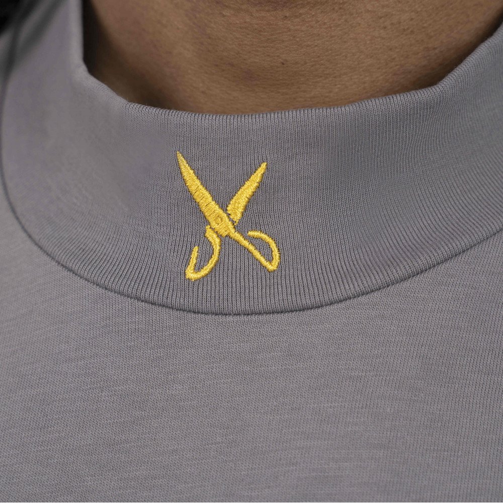 Unisex Turtleneck t-shirt- Gray