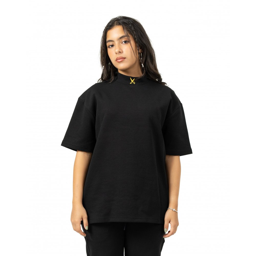 Unisex Turtleneck Oversize - Black