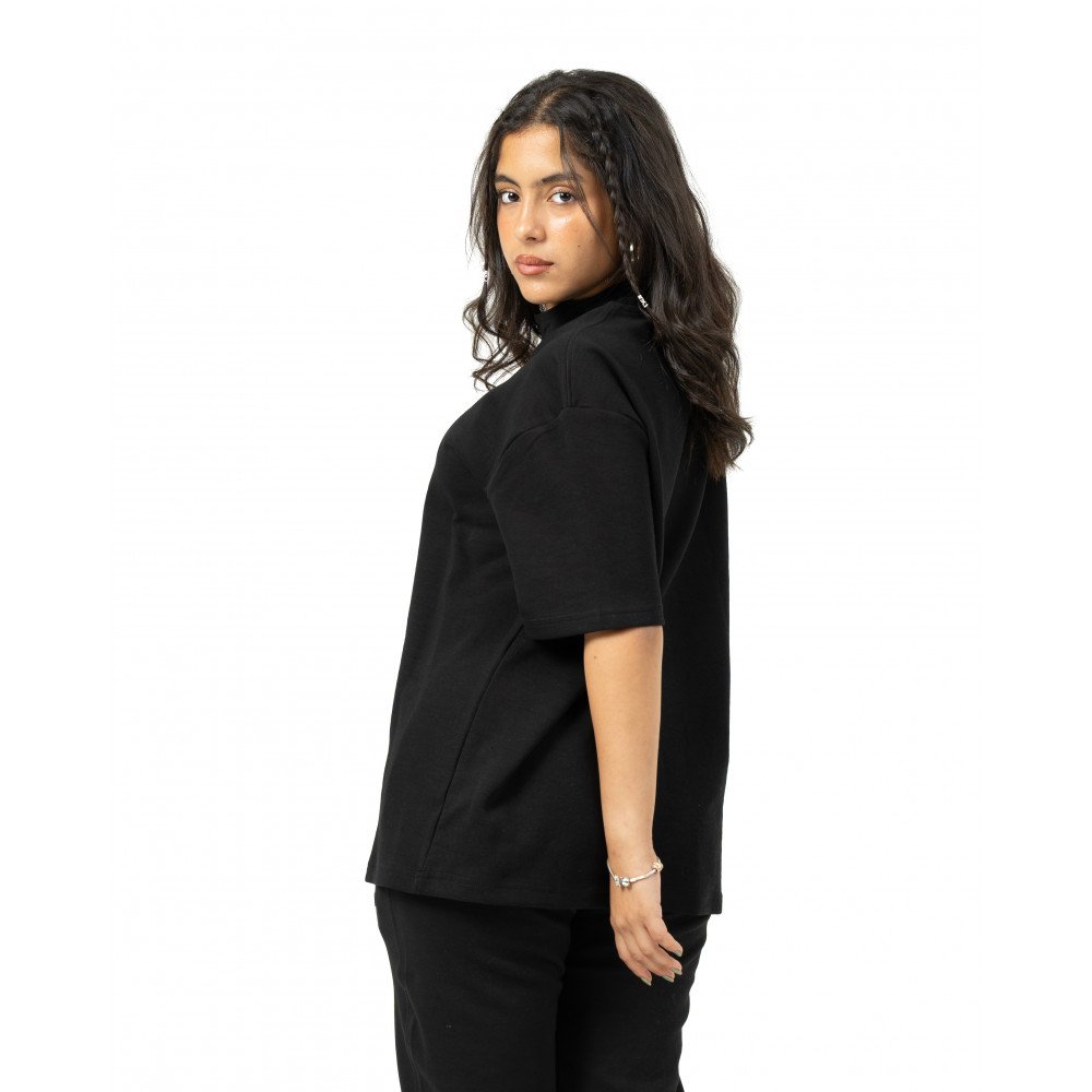 Unisex Turtleneck Oversize - Black
