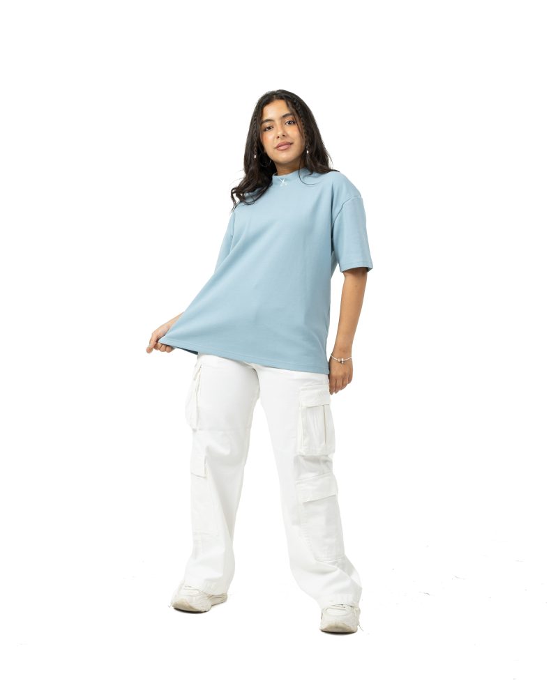 Unisex Turtleneck Oversize - Baby Blue