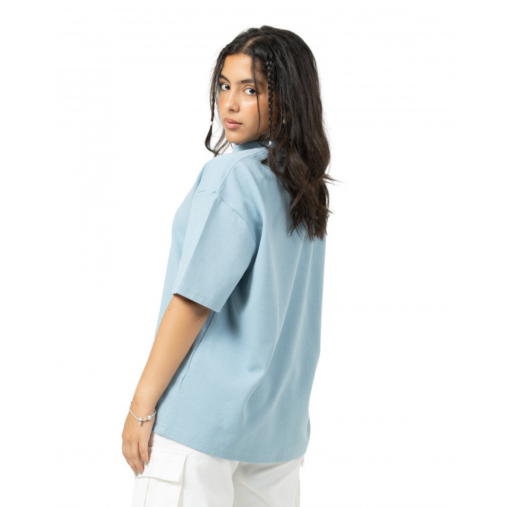 Unisex Turtleneck Oversize - Baby Blue