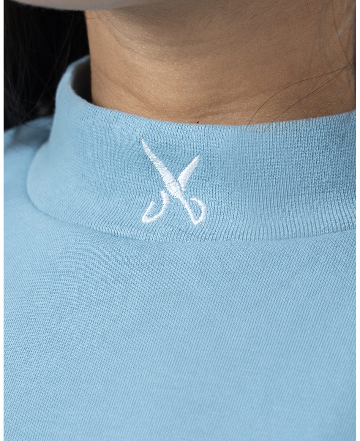 Unisex Turtleneck Oversize - Baby Blue
