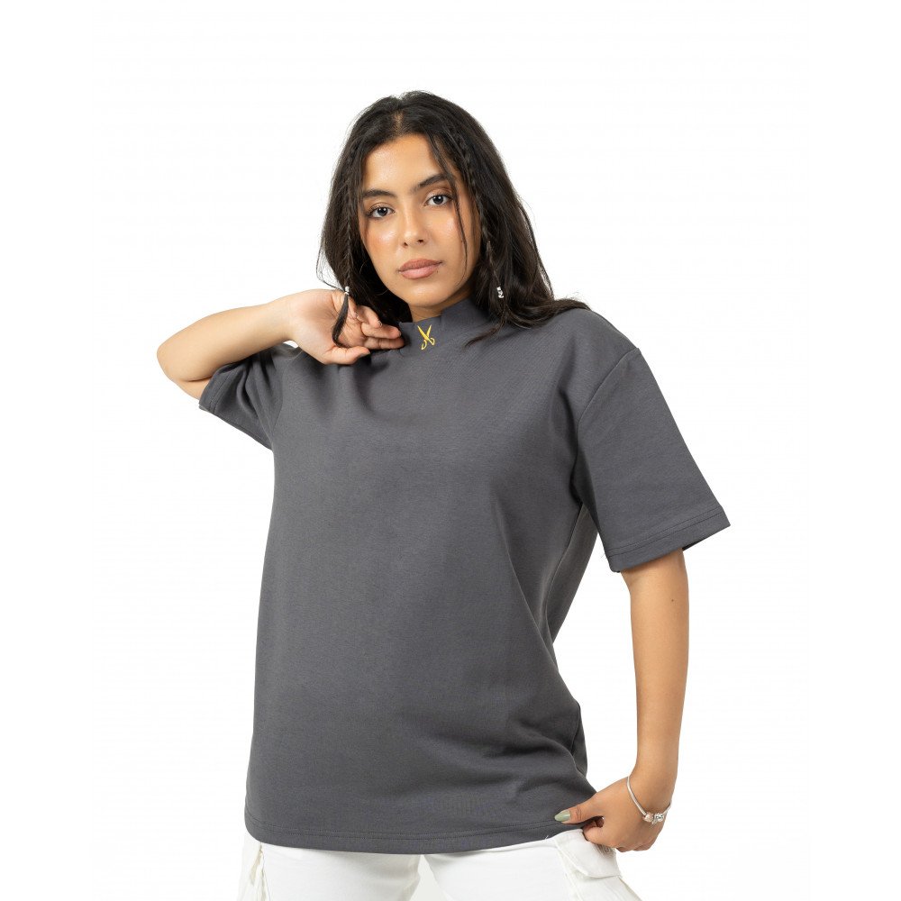 Unisex Turtleneck Oversize - Gray