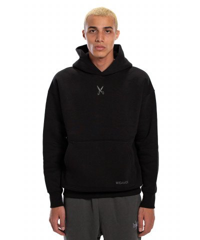 Hoodie Oversize Zigzag - Black