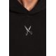 Hoodie Oversize Zigzag - Black
