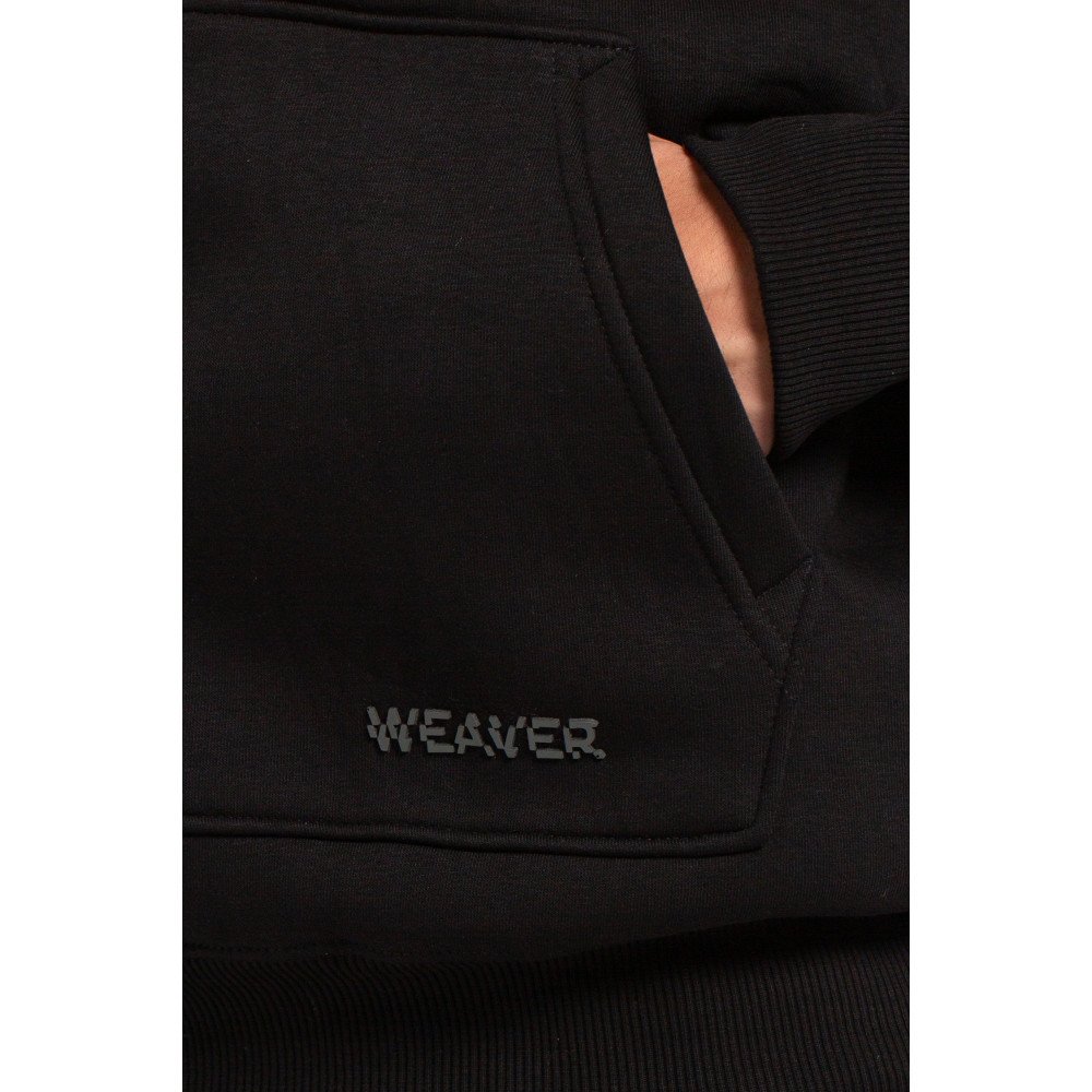 Hoodie Oversize Zigzag - Black