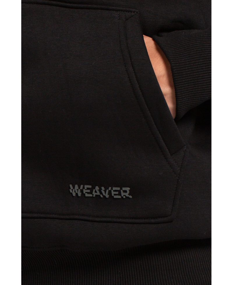 Hoodie Oversize Zigzag - Black