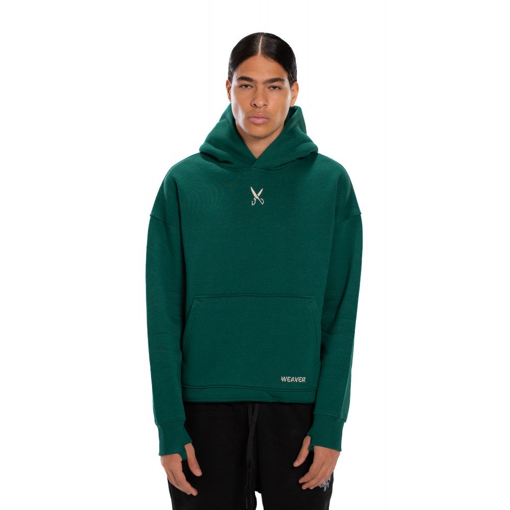 Hoodie Oversize Zigzag - Green